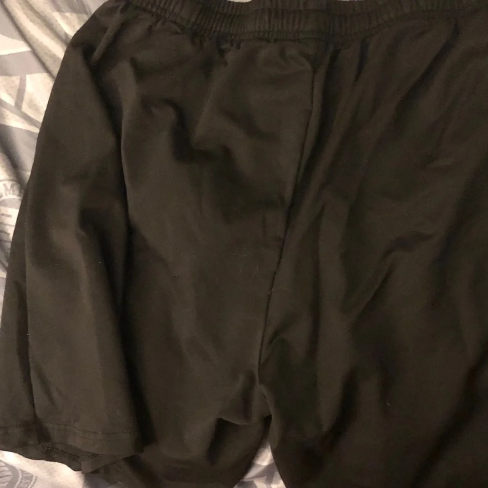 Black Graphic Drawstring Shorts with Retro Car Print